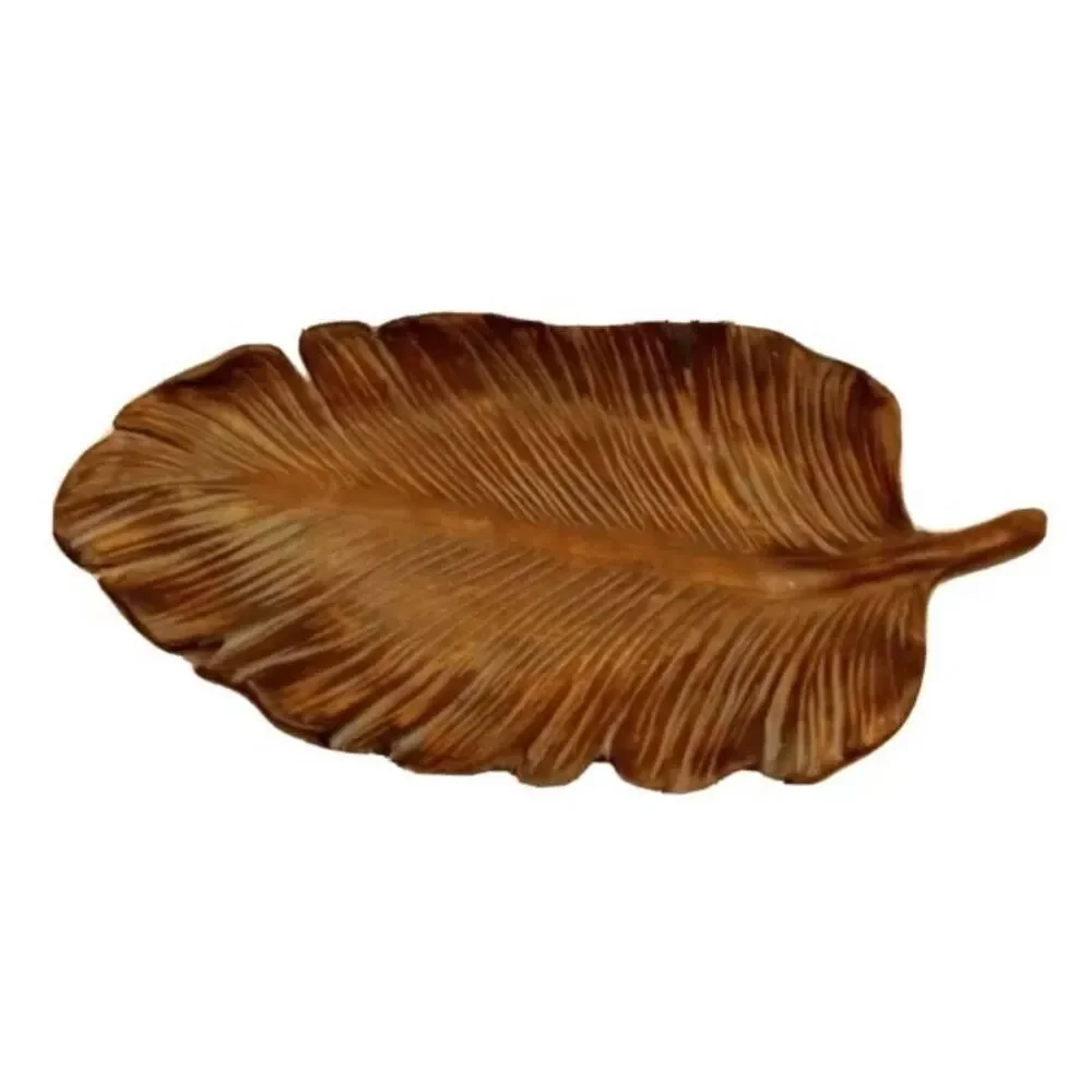 🩵NIB Partylite Brown Leaf Sculpted Pillar Candle Garden Centerpiece - Picture 2 of 15